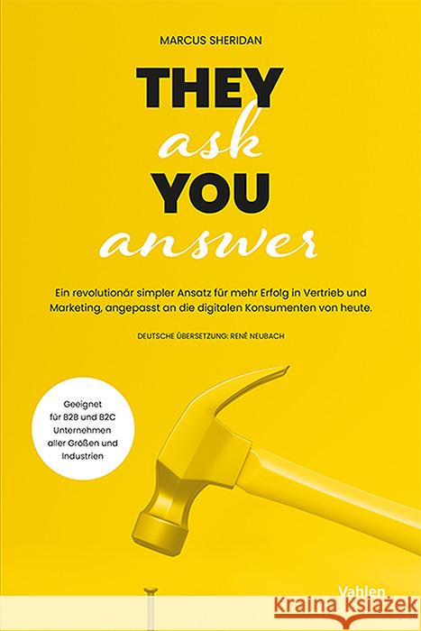 They ask you answer Sheridan, Marcus 9783800673315 Vahlen - książka