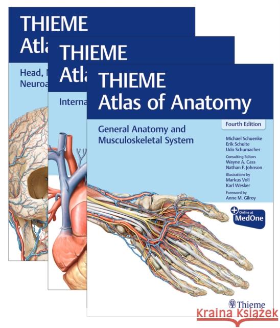 THIEME Atlas of Anatomy, Three Volume Set, Fourth Edition Udo Schumacher 9781684207374 Thieme, Stuttgart - książka