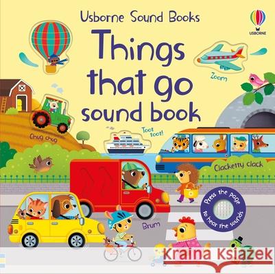 Things That Go Sound Book Sam Taplin 9781474990707 Usborne Publishing Ltd - książka