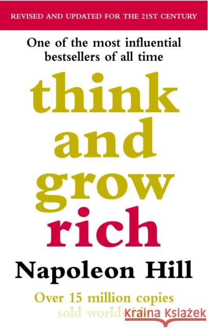 Think And Grow Rich Napoleon Hill 9780091900212 Ebury Publishing - książka