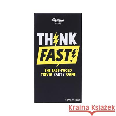 Think Fast! Ridley's Games 9781797244495 Chronicle Books - książka