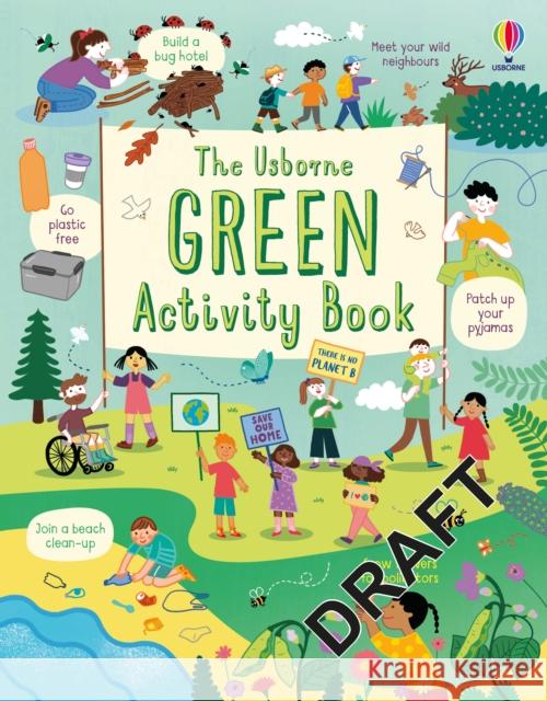 Think Green Activity Book Lizzie Cope 9781805312277 Usborne Publishing Ltd - książka