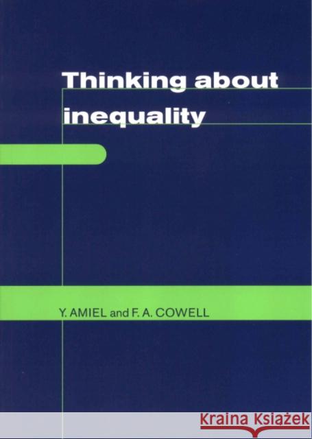 Thinking about Inequality: Personal Judgment and Income Distributions Amiel, Yoram 9780521466967 Cambridge University Press - książka