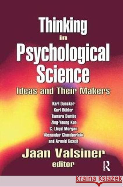 Thinking in Psychological Science: Ideas and Their Makers  9781138517288  - książka