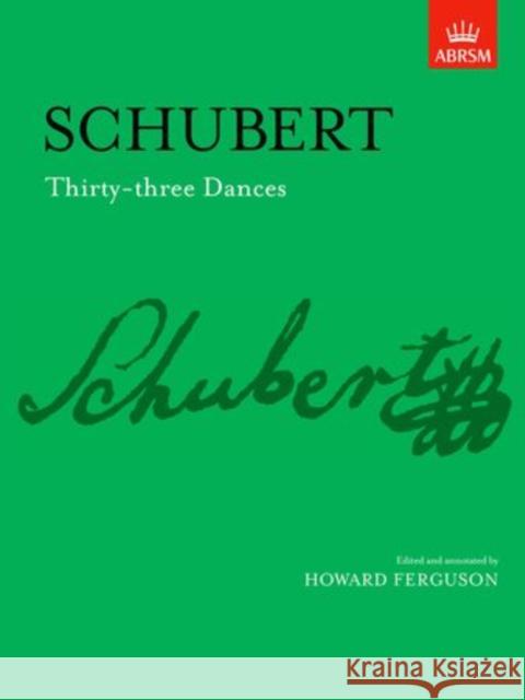 Thirty-three Dances  9781854722218 Associated Board of the Royal Schools of Musi - książka