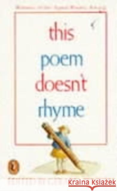 This Poem Doesn't Rhyme  9780140342277 PENGUIN BOOKS LTD - książka