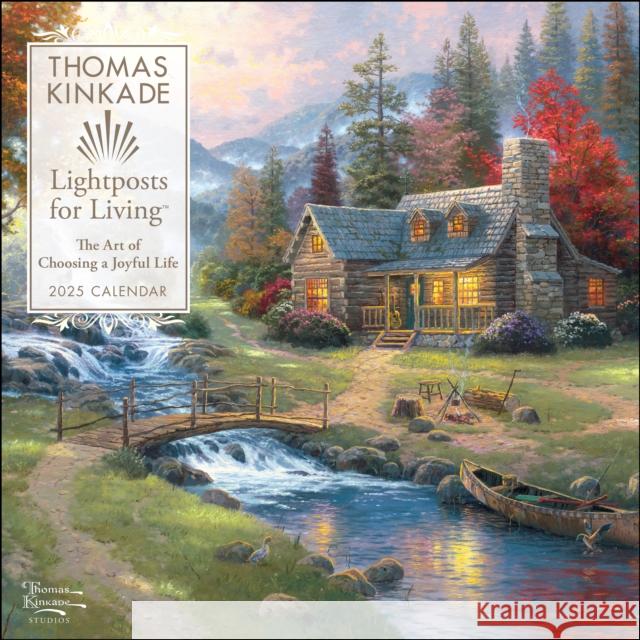 Thomas Kinkade Lightposts for Living 2025 Wall Calendar Thomas Kinkade 9781524889111 Andrews McMeel Publishing - książka