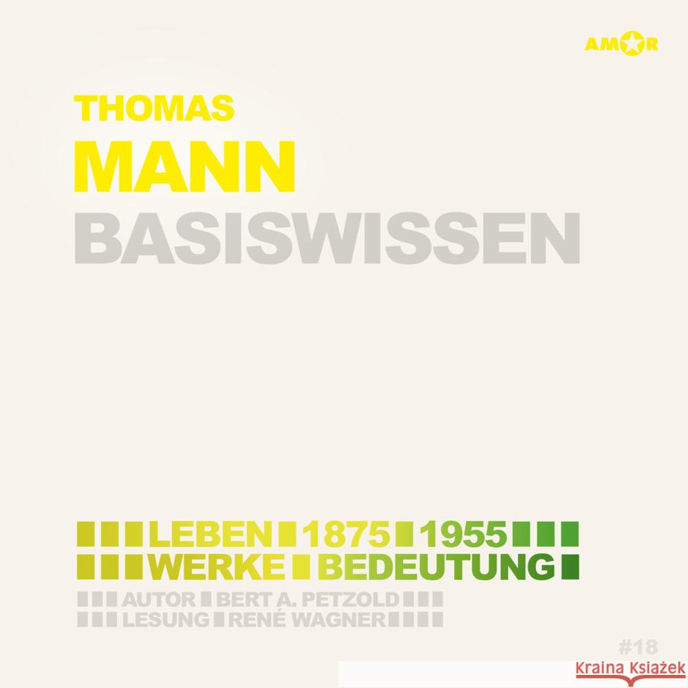 Thomas Mann (2 CDs) - Basiswissen Petzold, Bert Alexander, Braun, Richard 9783947161720 Amor Verlag - książka