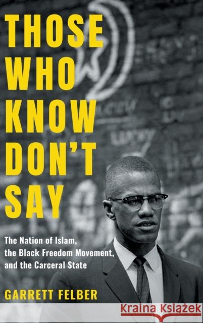 Those Who Know Don't Say: The Nation of Islam, the Black Freedom Movement, and the Carceral State Garrett Felber 9781469653815 University of North Carolina Press - książka