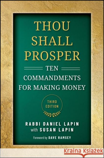 Thou Shall Prosper: Ten Commandments for Making Money Rabbi Daniel Lapin Dave Ramsey 9781394216543 Wiley - książka