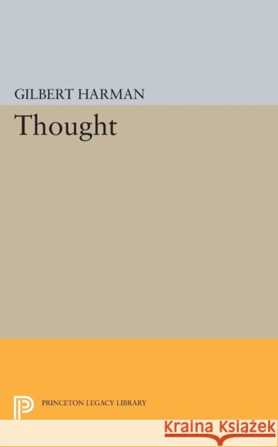 Thought Gilbert Harman 9780691618050 Princeton University Press - książka