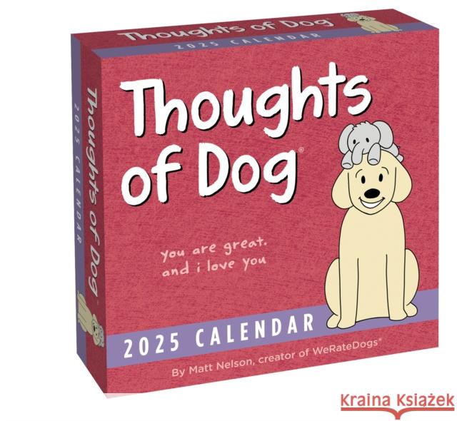 Thoughts of Dog 2025 Day-to-Day Calendar Matt Nelson 9781524889012 Andrews McMeel Publishing - książka
