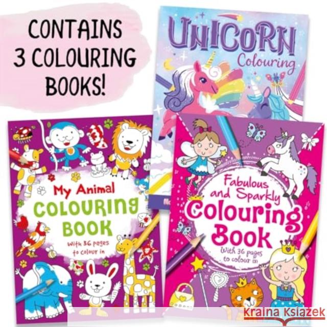 Three Amazing Colouring Books Igloo Books Ltd 9781835443828 Bonnier Books Ltd - książka