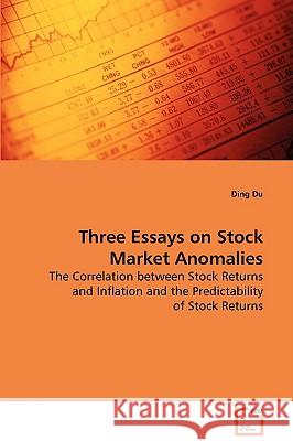 Three Essays on Stock Market Anomalies Ding Du 9783639079302 VDM VERLAG DR. MULLER AKTIENGESELLSCHAFT & CO - książka