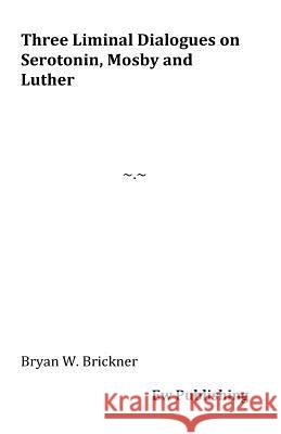 Three Liminal Dialogues on Serotonin, Mosby and Luther Bryan W. Brickner 9781978279094 Createspace Independent Publishing Platform - książka