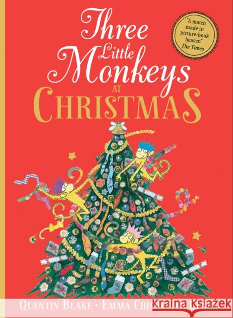 Three Little Monkeys at Christmas Quentin Blake 9780008357924 HarperCollins Publishers - książka