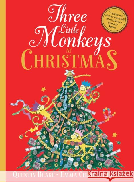 Three Little Monkeys at Christmas Quentin Blake 9780008413323 HarperCollins Publishers - książka