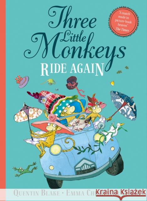 Three Little Monkeys Ride Again Quentin Blake 9780008243692 HarperCollins Publishers - książka