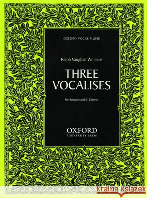 Three Vocalises  9780193850279 Oxford University Press - książka