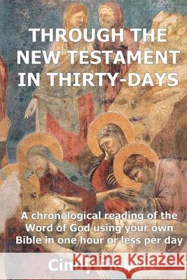 Through The New Testament In Thirty Days: A chronological reading of the Word of God using your own Holy Bible in one hour or less per day Piekarz, Cindy 9781503160538 Createspace - książka
