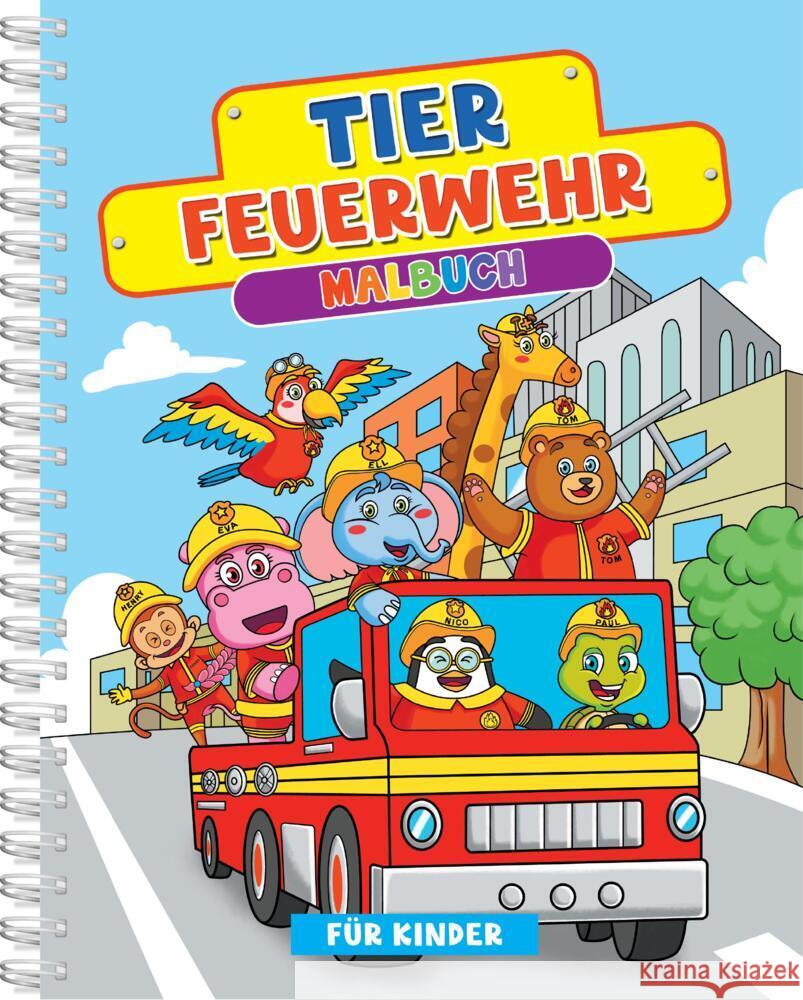 Tier-Feuerwehr-Malbuch ab 4 Jahren Topulo-Verlag 9783689050832 Topulo-Verlag - książka