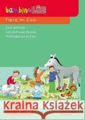 Tiere im Zoo : Zoo animals; Les animaux du zoo; Animales en el Zoo. Text dtsch.-engl.-französ.-span.    9783894146214 Westermann Lernspielverlag - książka