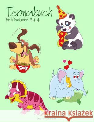 Tiermalbuch für Kleinkinder 3 & 4 Nick Snels 9781981461820 Createspace Independent Publishing Platform - książka