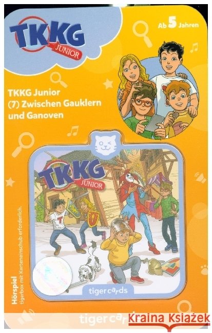 tigercard - TKKG Junior - Zwischen Gauklern und Ganoven  4260535482313 Tiger Media Deutschland GmbH - książka