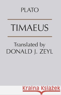 Timaeus Plato 9780872204461 HACKETT PUBLISHING CO, INC - książka