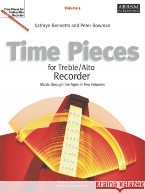 Time Pieces for Treble/Alto Recorder, Volume 1 Kathryn Bennetts 9781860962943  - książka