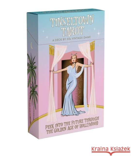 Tinseltown Tarot: A Look Into Your Future Through the Golden Age of Hollywood 50s Vintage Dame 9781922417794 Smith Street Gift - książka