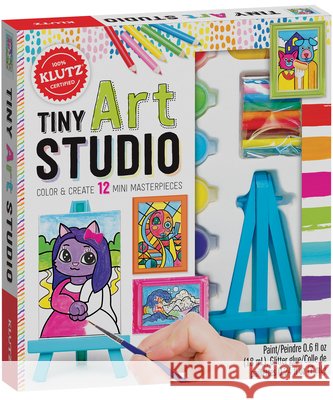 Tiny Art Studio: Color & Create 10 Mini Masterpieces Klutz 9781338643893 Klutz - książka