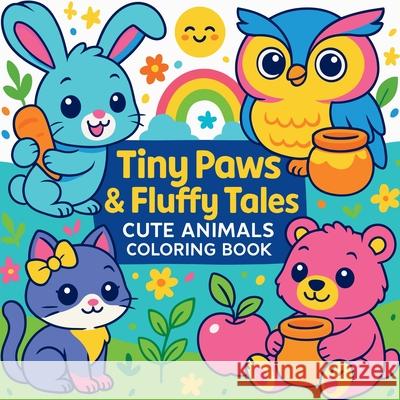 Tiny Paws & Fluffy Tales - Cute Animals Coloring Book Chris Martin 9788788189605 Chris Martin - książka