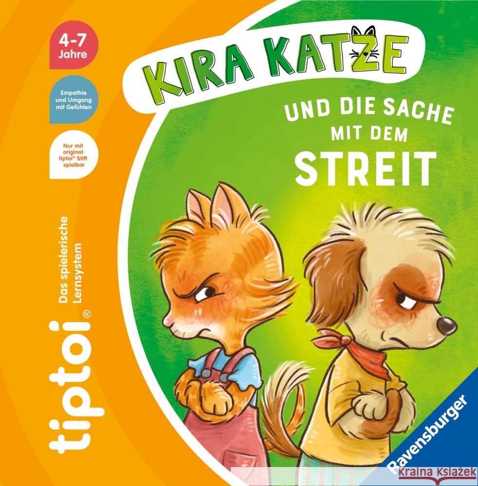 tiptoi® Bildergeschichten über den Umgang mit Gefühlen - Kira Katze und die Sache mit dem Streit Kiel, Anja 9783473492992 Ravensburger Verlag - książka