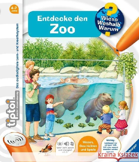 tiptoi® Entdecke den Zoo Friese, Inka 9783473329205 Ravensburger Buchverlag - książka