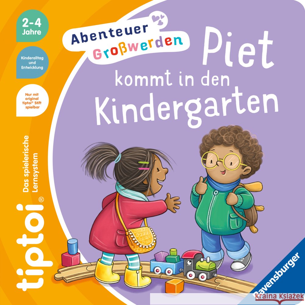 tiptoi® Abenteuer Großwerden - Piet kommt in den Kindergarten Grimm, Sandra 9783473493029 Ravensburger Verlag - książka