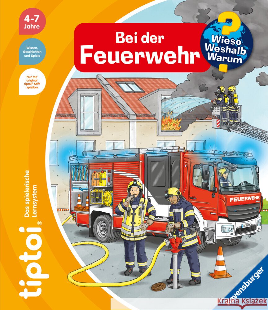 tiptoi® Wieso? Weshalb? Warum? Bei der Feuerwehr Flucht, Daniela 9783473492275 Ravensburger Verlag - książka