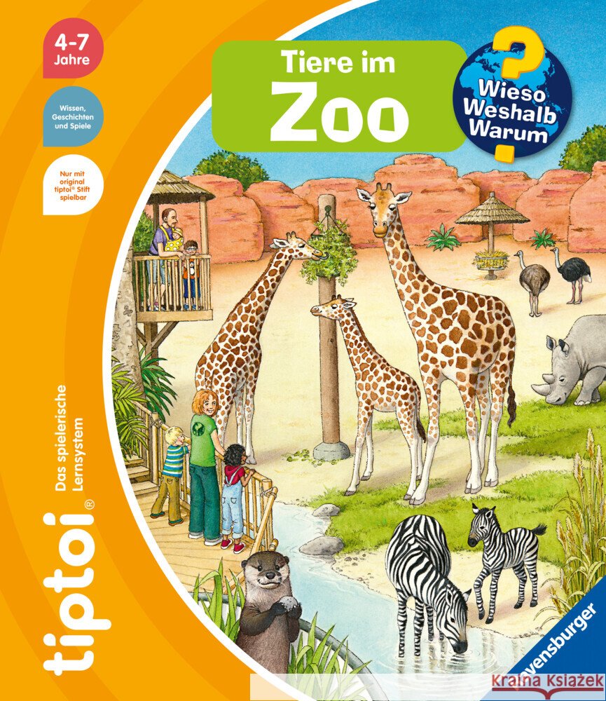 tiptoi® Wieso? Weshalb? Warum? - Tiere im Zoo Friese, Inka 9783473493050 Ravensburger Verlag - książka