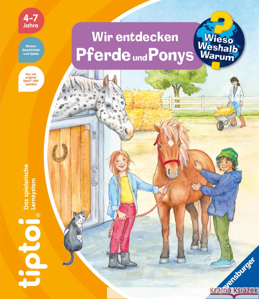 tiptoi® Wieso? Weshalb? Warum? Wir entdecken Pferde und Ponys Gernhäuser, Susanne 9783473492299 Ravensburger Verlag - książka