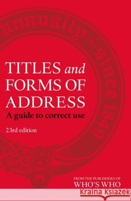 Titles and Forms of Address   9781472924339 Bloomsbury Publishing - książka