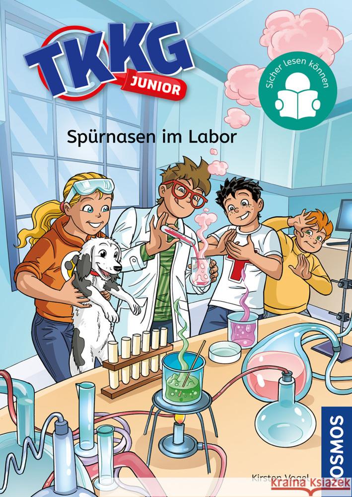 TKKG Junior, 3, Spürnasen im Labor Vogel, Kirsten 9783440180372 Kosmos (Franckh-Kosmos) - książka