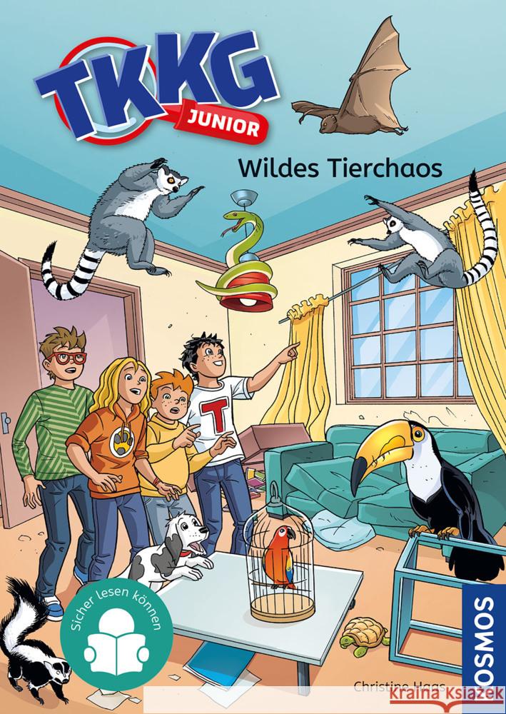 TKKG Junior, 4, Wildes Tierchaos Haas, Christine 9783440180389 Kosmos (Franckh-Kosmos) - książka