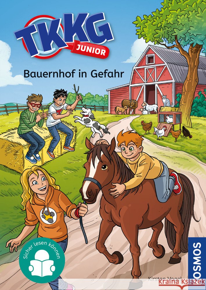 TKKG Junior, 6, Bauernhof in Gefahr Vogel, Kirsten 9783440183014 Kosmos (Franckh-Kosmos) - książka