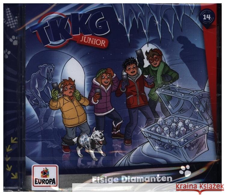 TKKG Junior - 014/Eisige Diamanten. Tl.14, 1 Audio-CD  9783803263148 United Soft Media (USM) - książka