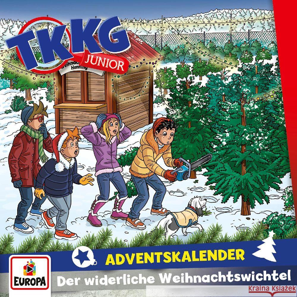 TKKG Junior - Adventskalender - Der widerliche Weihnachtswichtel, 2 Audio-CD  0196587092122 Miller Sonstiges Wortprogramm - książka