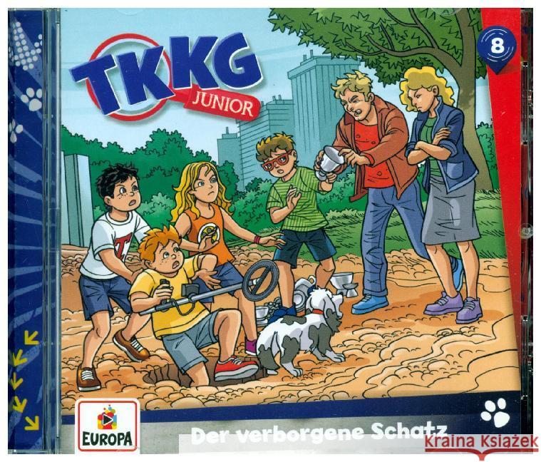 TKKG Junior - Der verborgene Schatz, 1 Audio-CD  9783803263070 United Soft Media (USM) - książka