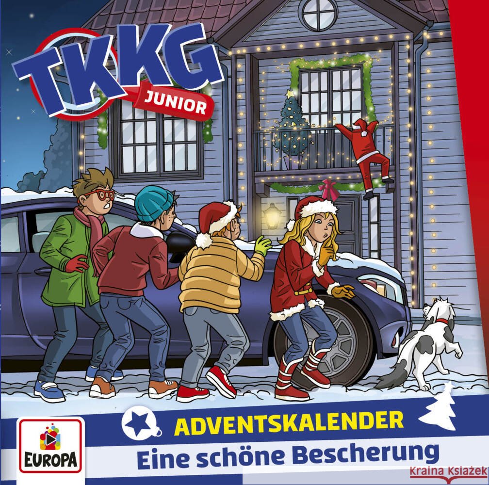 TKKG Junior Adventskalender - Eine schöne Bescherung, 2 Audio-CD  0198028185820 Sony Music Entertainment - książka