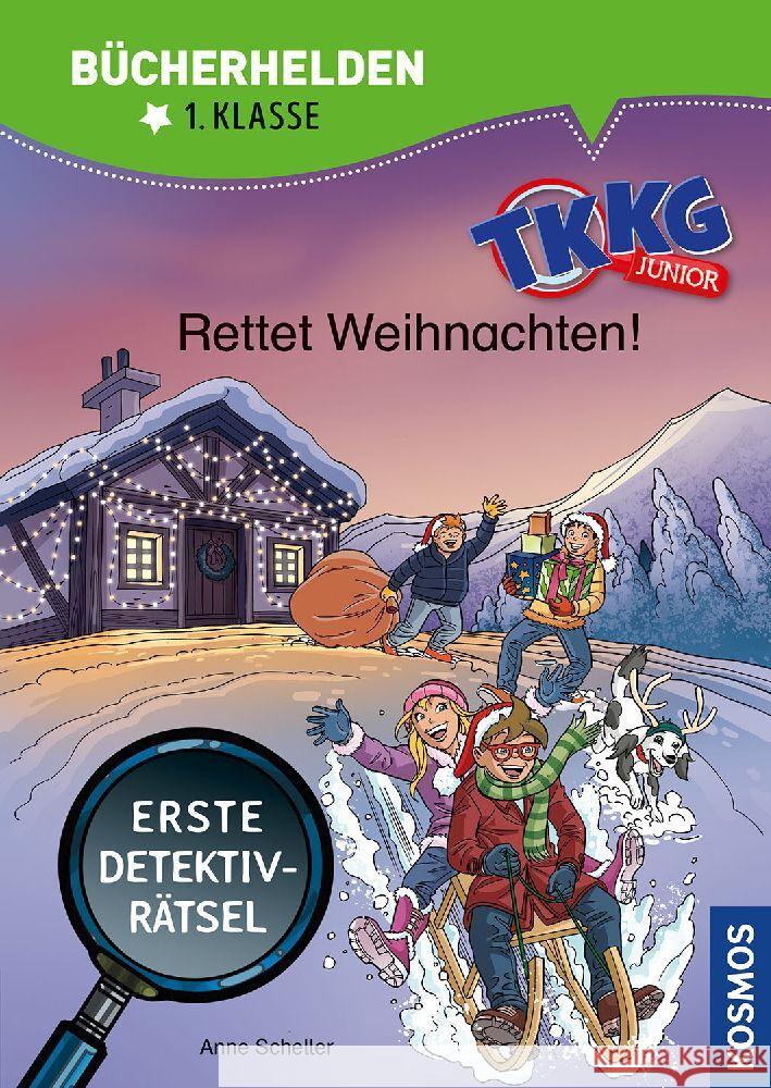 TKKG Junior, Bücherhelden 1. Klasse, Rettet Weihnachten! Scheller, Anne 9783440177259 Kosmos (Franckh-Kosmos) - książka