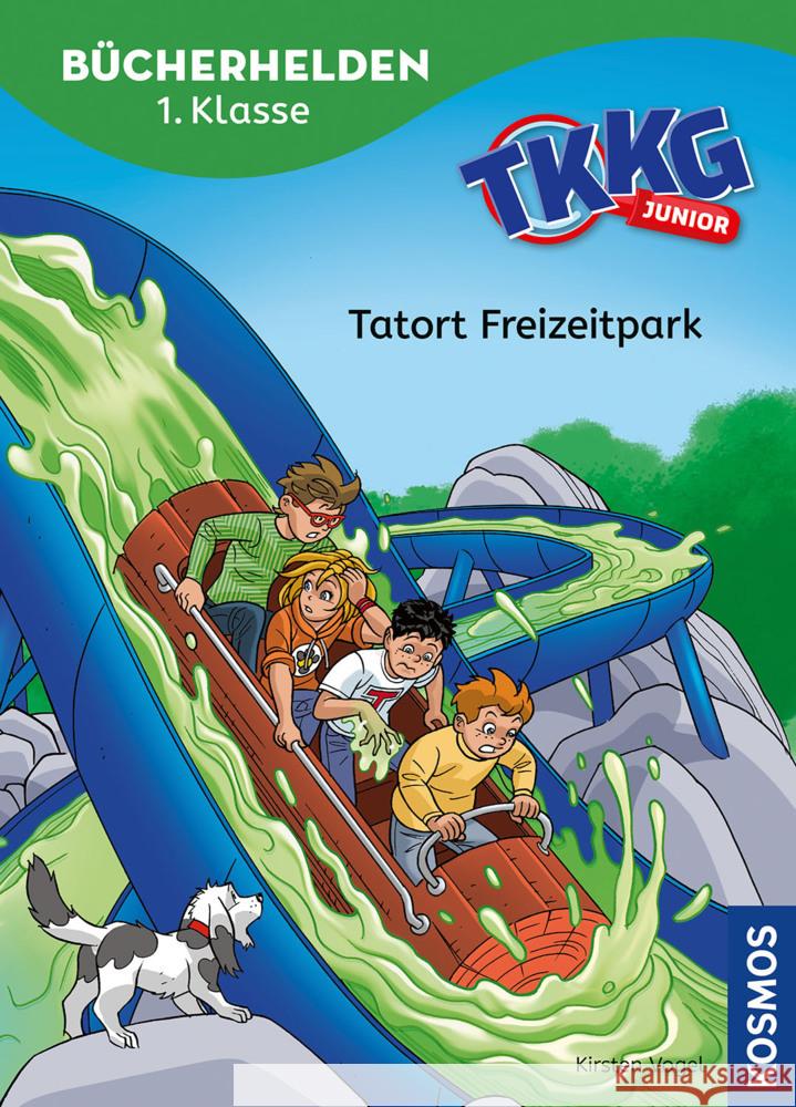 TKKG Junior, Bücherhelden 1. Klasse, Tatort Freizeitpark Vogel, Kirsten 9783440183694 Kosmos (Franckh-Kosmos) - książka