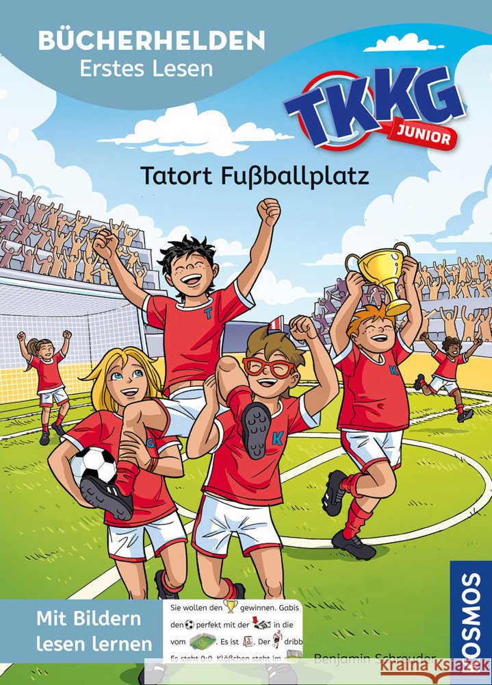 TKKG Junior, Bücherhelden Erstes Lesen, Tatort Fußballplatz Schreuder, Benjamin 9783440181645 Kosmos (Franckh-Kosmos) - książka